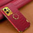 Soft Luxury Leather Snap On Case Cover XD3 for Xiaomi Redmi Note 12 4G Red