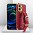 Soft Luxury Leather Snap On Case Cover XD4 for Realme 10 5G Red