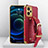 Soft Luxury Leather Snap On Case Cover XD4 for Realme 9i 5G Red