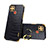 Soft Luxury Leather Snap On Case Cover XD4 for Realme C12 Black