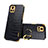 Soft Luxury Leather Snap On Case Cover XD4 for Vivo iQOO U3 5G Black