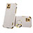 Soft Luxury Leather Snap On Case Cover XD4 for Vivo iQOO U3 5G White