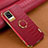 Soft Luxury Leather Snap On Case Cover XD4 for Vivo V20 (2021) Red