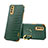 Soft Luxury Leather Snap On Case Cover XD4 for Vivo Y50t Green