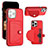 Soft Luxury Leather Snap On Case Cover Y01B for Apple iPhone 16 Pro Max Red