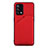 Soft Luxury Leather Snap On Case Cover Y01B for Oppo A74 4G Red