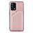 Soft Luxury Leather Snap On Case Cover Y01B for Oppo A74 4G Rose Gold