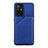 Soft Luxury Leather Snap On Case Cover Y01B for Oppo A94 5G Blue