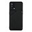 Soft Luxury Leather Snap On Case Cover Y01B for Oppo A95 4G Black