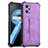 Soft Luxury Leather Snap On Case Cover Y01B for Oppo A96 4G Purple