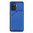 Soft Luxury Leather Snap On Case Cover Y01B for Oppo Reno5 F Blue