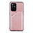 Soft Luxury Leather Snap On Case Cover Y01B for Oppo Reno5 Z 5G Rose Gold
