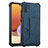 Soft Luxury Leather Snap On Case Cover Y01B for Samsung Galaxy A32 4G Blue