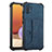 Soft Luxury Leather Snap On Case Cover Y01B for Samsung Galaxy A32 5G Blue