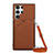 Soft Luxury Leather Snap On Case Cover Y01B for Samsung Galaxy S22 Ultra 5G