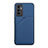 Soft Luxury Leather Snap On Case Cover Y01B for Vivo V23e 5G Blue