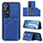 Soft Luxury Leather Snap On Case Cover Y01B for Xiaomi Mi 10S 5G Blue