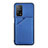 Soft Luxury Leather Snap On Case Cover Y01B for Xiaomi Mi 10T 5G Blue