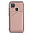 Soft Luxury Leather Snap On Case Cover Y01B for Xiaomi POCO C31 Rose Gold