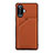 Soft Luxury Leather Snap On Case Cover Y01B for Xiaomi Poco F3 GT 5G Brown
