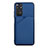 Soft Luxury Leather Snap On Case Cover Y01B for Xiaomi Redmi Note 11 4G (2022) Blue