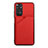 Soft Luxury Leather Snap On Case Cover Y01B for Xiaomi Redmi Note 11 4G (2022) Red