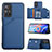 Soft Luxury Leather Snap On Case Cover Y01B for Xiaomi Redmi Note 11 5G Blue