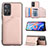 Soft Luxury Leather Snap On Case Cover Y01B for Xiaomi Redmi Note 11 5G Rose Gold