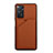 Soft Luxury Leather Snap On Case Cover Y01B for Xiaomi Redmi Note 11 Pro 4G Brown