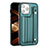 Soft Luxury Leather Snap On Case Cover Y02B for Apple iPhone 13 Pro Max Green