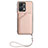 Soft Luxury Leather Snap On Case Cover Y02B for Huawei Honor X7a Rose Gold