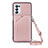 Soft Luxury Leather Snap On Case Cover Y02B for Oppo A74 5G Rose Gold