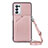 Soft Luxury Leather Snap On Case Cover Y02B for Oppo A93 5G Rose Gold