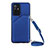 Soft Luxury Leather Snap On Case Cover Y02B for Oppo A94 5G Blue