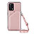 Soft Luxury Leather Snap On Case Cover Y02B for Oppo F19 Rose Gold