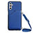 Soft Luxury Leather Snap On Case Cover Y02B for Samsung Galaxy A13 5G Blue