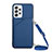 Soft Luxury Leather Snap On Case Cover Y02B for Samsung Galaxy A33 5G Blue