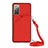 Soft Luxury Leather Snap On Case Cover Y02B for Samsung Galaxy S20 FE 4G Red