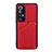 Soft Luxury Leather Snap On Case Cover Y02B for Xiaomi Mi 10S 5G Red