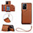 Soft Luxury Leather Snap On Case Cover Y02B for Xiaomi Mi 11T Pro 5G Brown