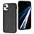 Soft Luxury Leather Snap On Case Cover Y03B for Apple iPhone 13 Black