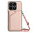 Soft Luxury Leather Snap On Case Cover Y03B for Huawei Honor X8a 4G Rose Gold