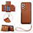 Soft Luxury Leather Snap On Case Cover Y03B for Samsung Galaxy A04s