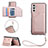 Soft Luxury Leather Snap On Case Cover Y03B for Samsung Galaxy A04s