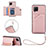 Soft Luxury Leather Snap On Case Cover Y03B for Samsung Galaxy A42 5G Rose Gold