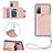 Soft Luxury Leather Snap On Case Cover Y03B for Samsung Galaxy S20 FE (2022) 5G Rose Gold