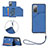 Soft Luxury Leather Snap On Case Cover Y03B for Samsung Galaxy S20 FE 4G Blue