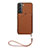 Soft Luxury Leather Snap On Case Cover Y03B for Samsung Galaxy S21 5G