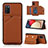 Soft Luxury Leather Snap On Case Cover Y04B for Samsung Galaxy A02s