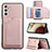 Soft Luxury Leather Snap On Case Cover Y04B for Samsung Galaxy A04s